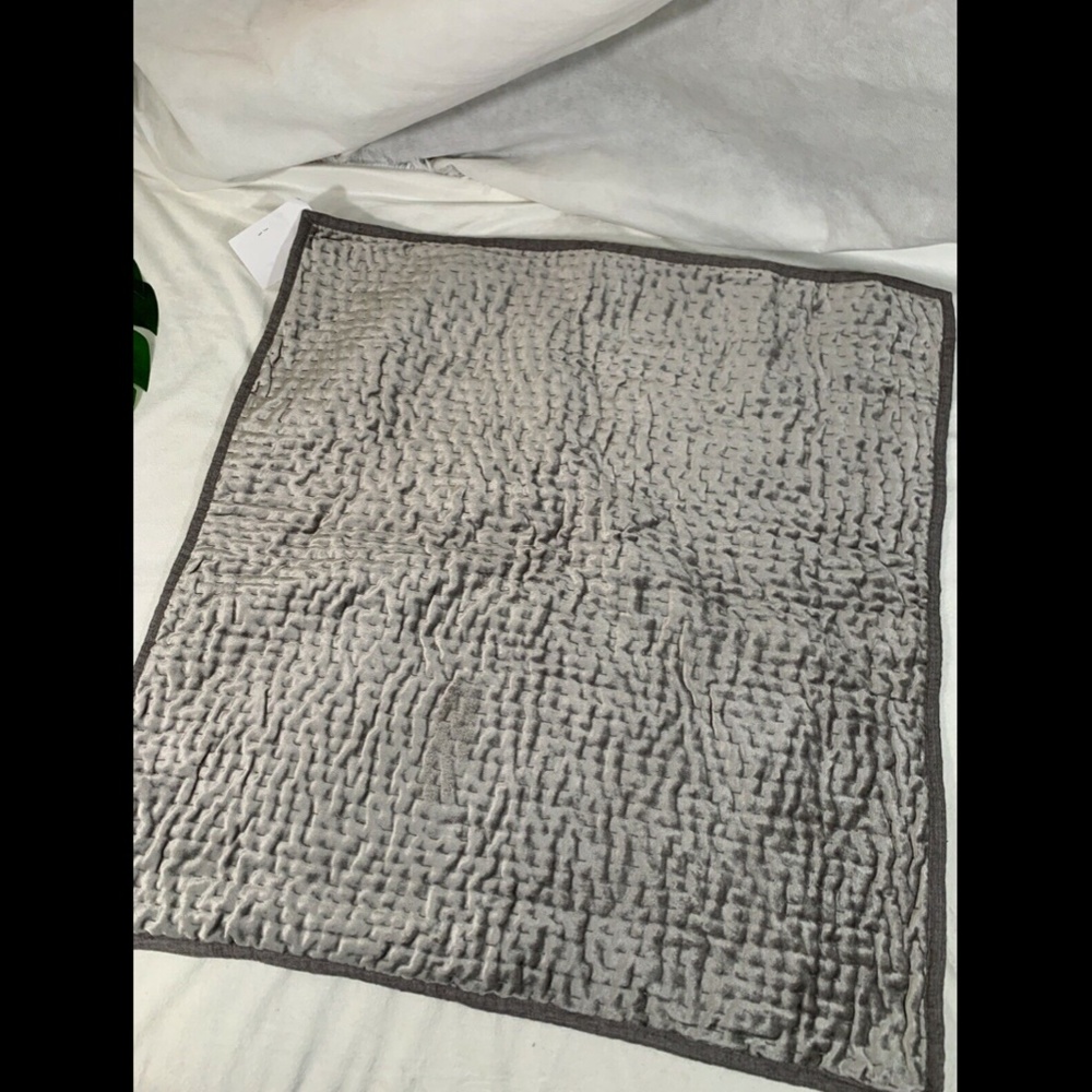 NEW Hotel Collection Velvet Quilted (1) Euro Pillow‎ Case